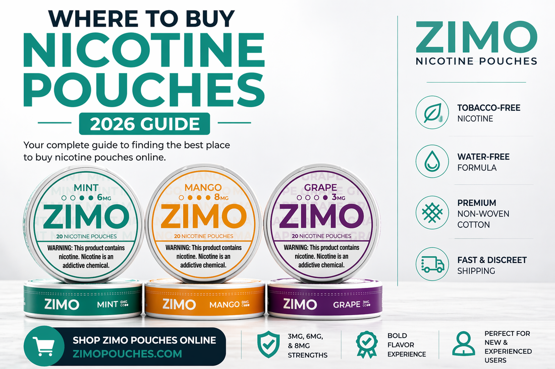 Where to buy nicotine pouches online including Zimo nicotine pouches