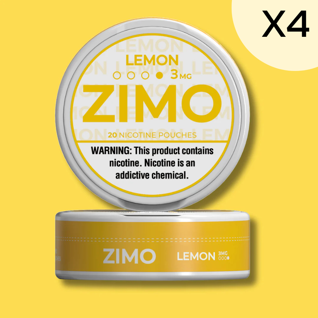 3mg Lemon Zimo Nicotine Pouches 4 Rolls