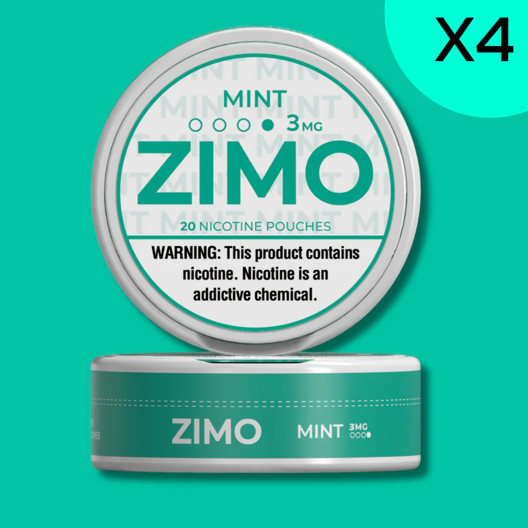 3mg Mint Zimo Nicotine Pouches 4 Rolls