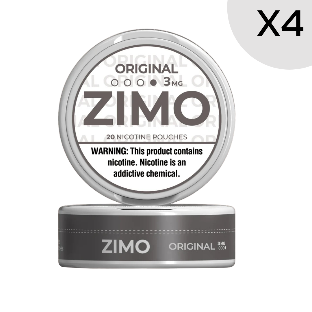 3mg Original Flavorless Zimo Nicotine Pouches 4 Rolls