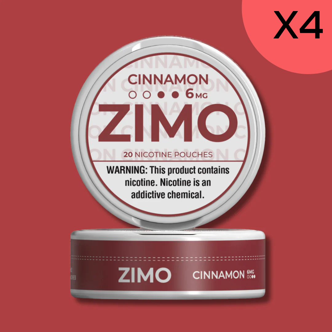 6mg Cinnamon Zimo Nicotine Pouches 4 Rolls