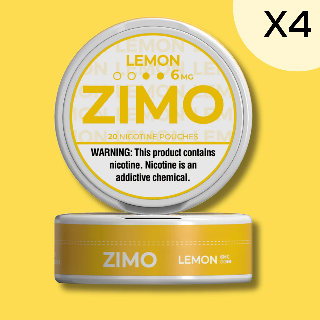6mg Lemon Zimo Nicotine Pouches 4 Rolls