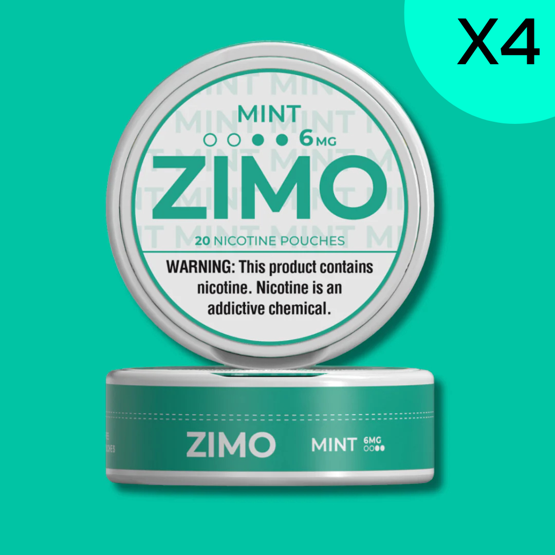 6mg Mint Zimo Nicotine Pouches 4 Rolls
