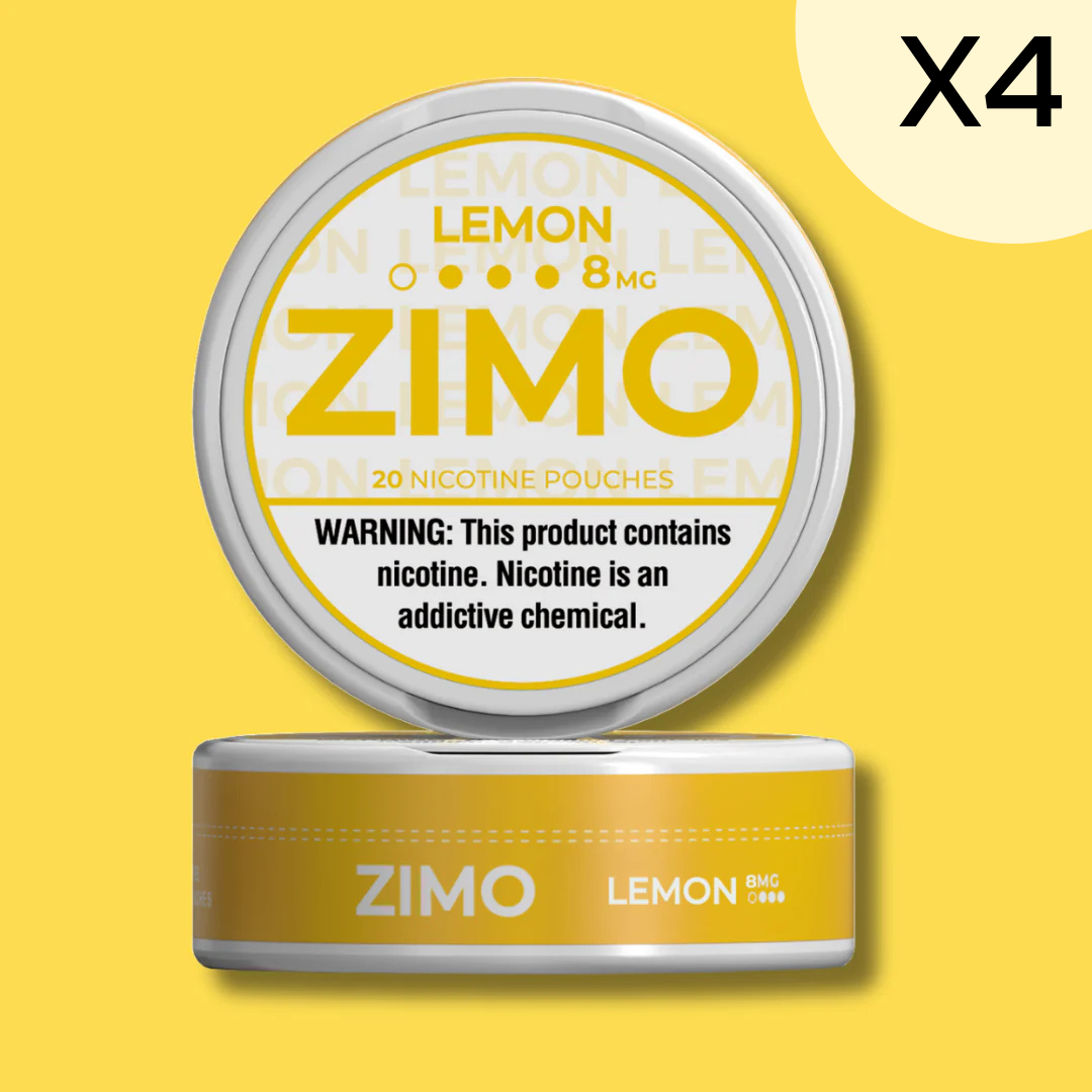 8mg Lemon Zimo Nicotine Pouches 4 Rolls