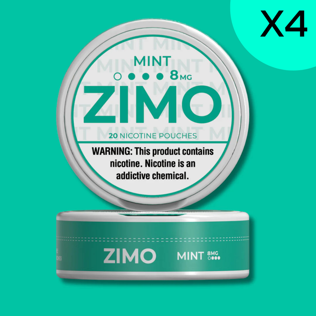 8mg Mint Zimo Nicotine Pouches 4 Rolls