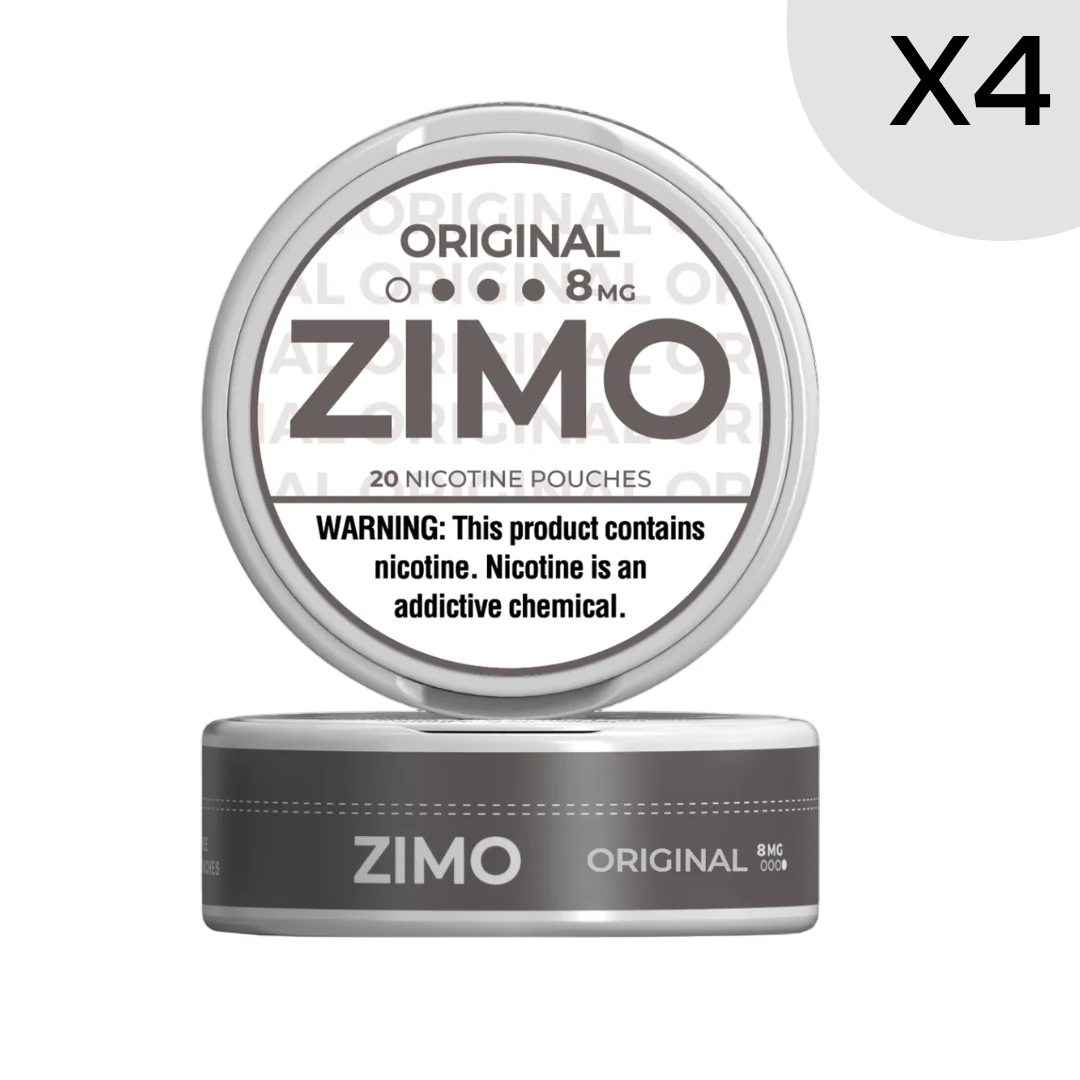 8mg Original Flavorless Zimo Nicotine Pouches 4 Rolls