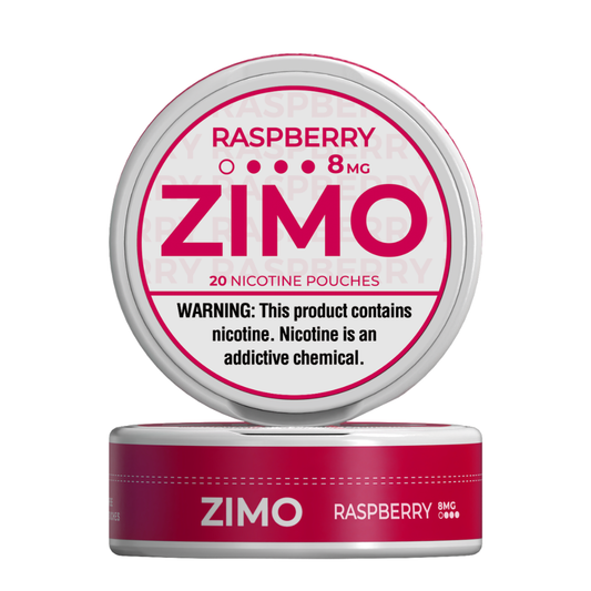 Raspberry 8mg Nicotine Pouches Zimo